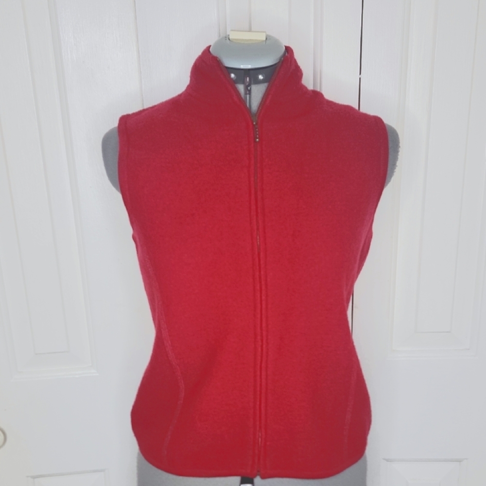 Woolrich Wool Ruby Women's Vest Warmer Layer Size XS Petite Red